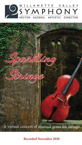 Sparkling Strings - Willamette Valley Symphony Program Cover